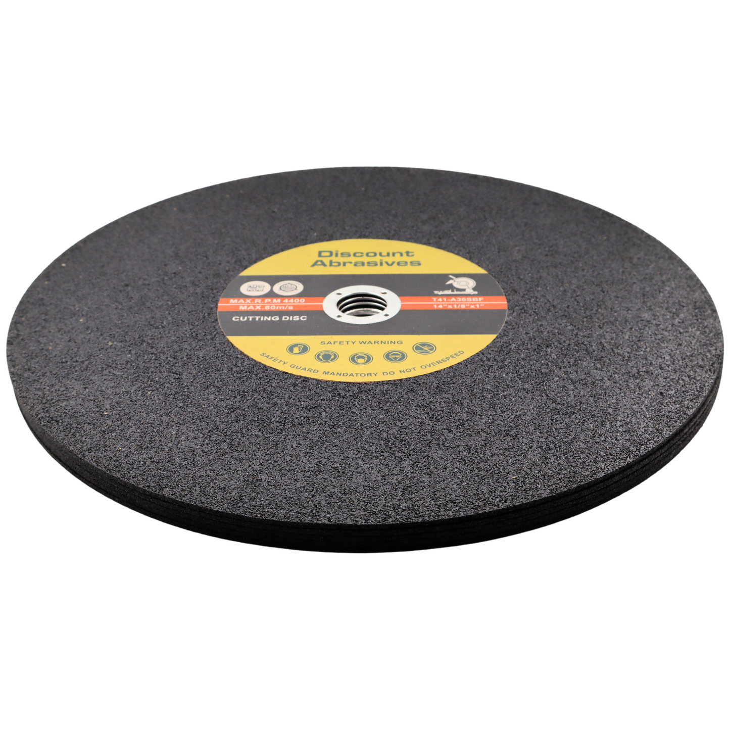 Industrial-Grade Aluminum Oxide Cutoff Wheel 14"×1/8"×1" (5 pcs)