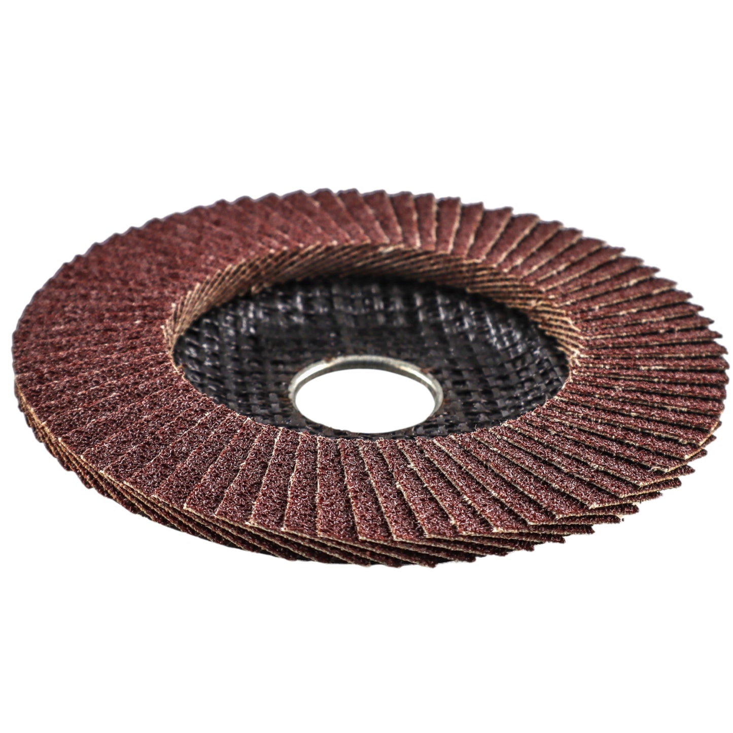 Premium Aluminum Oxide Flap Disc 4-1/2"x7/8" Type 27, 60 Grit - 10 Pack